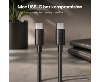 USAMS Kabel USB-C na USB-C 60W 1mFast Charging YD Series czarny - 1569001 - zdjęcie 2